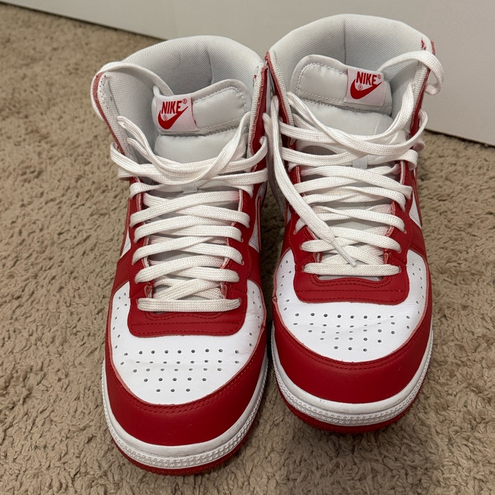 Nike Terminator High Retro University Red White Men’s Size 10 - Picture 5 of 10